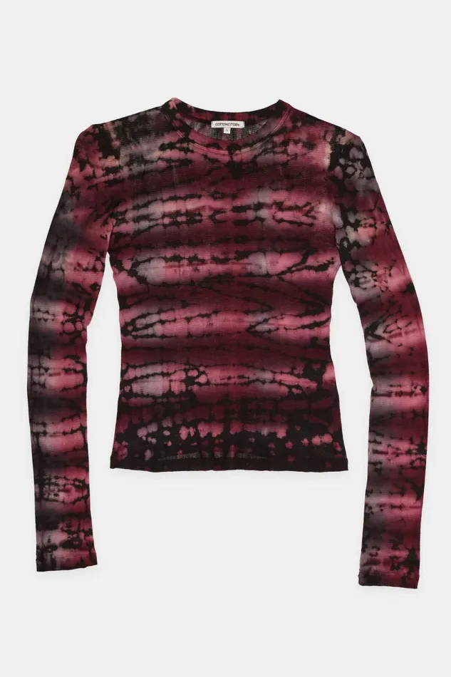 COTTON CITIZEN SHIRTS Rio Shirt Magenta Tie Dye 8211 Women