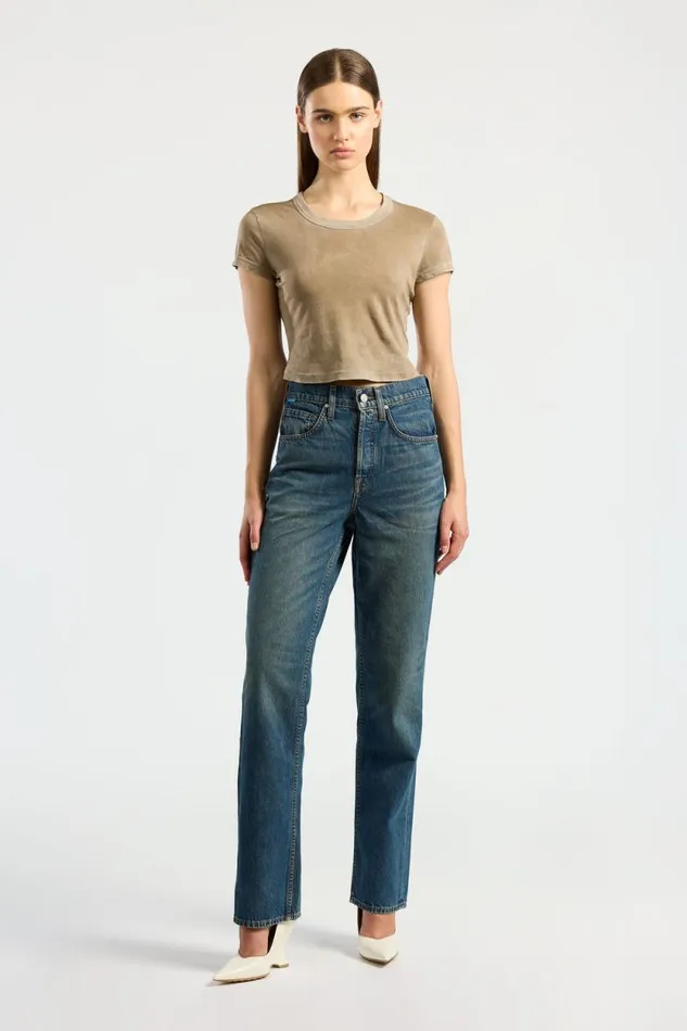 COTTON CITIZEN TEES Standard Baby Tee Vintage Chai 8211 Women