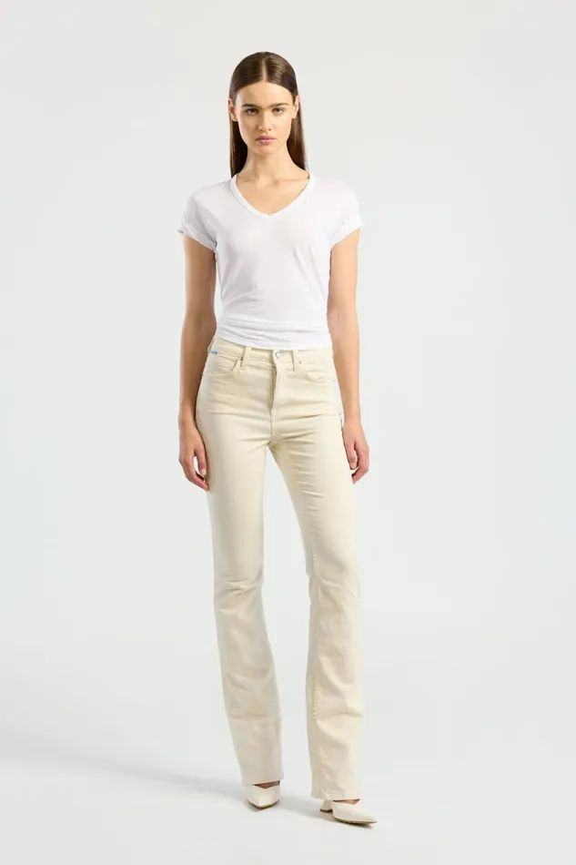 COTTON CITIZEN TEES Standard VNeck Tee White 8211 Women