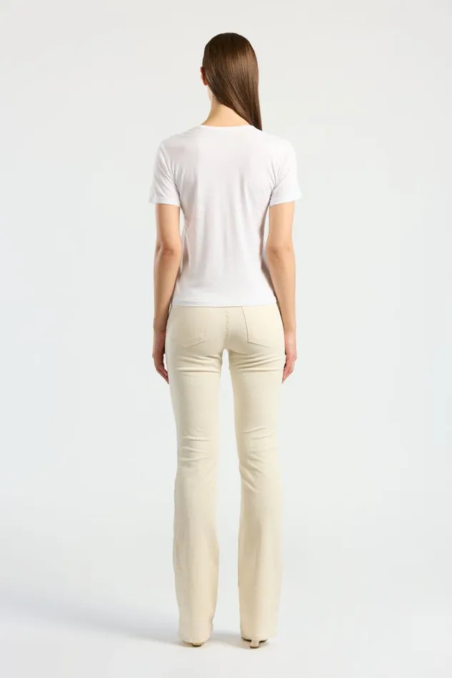 COTTON CITIZEN TEES Standard VNeck Tee White 8211 Women