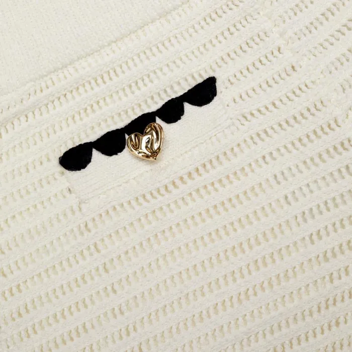 Cream Crochet Short Kids Self Portrait Knitwear Cream Crochet Short Kids Self Portrait Knitwear