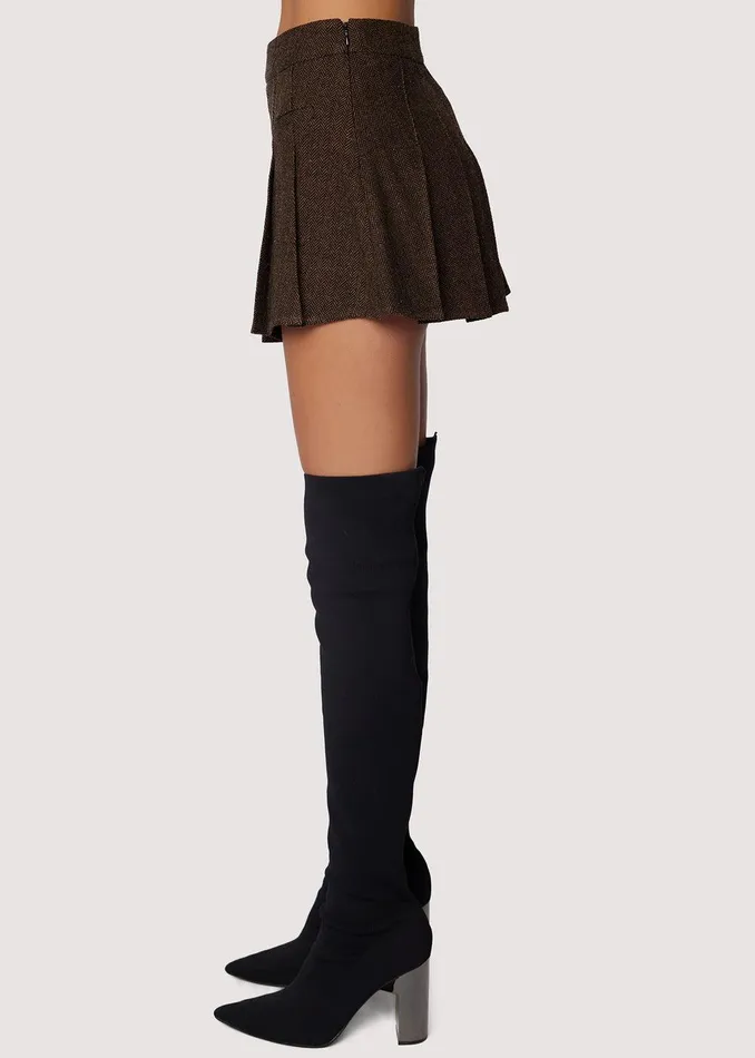 Delfina Mini Skirt Brownmulti Women Lost Wander Skirts
