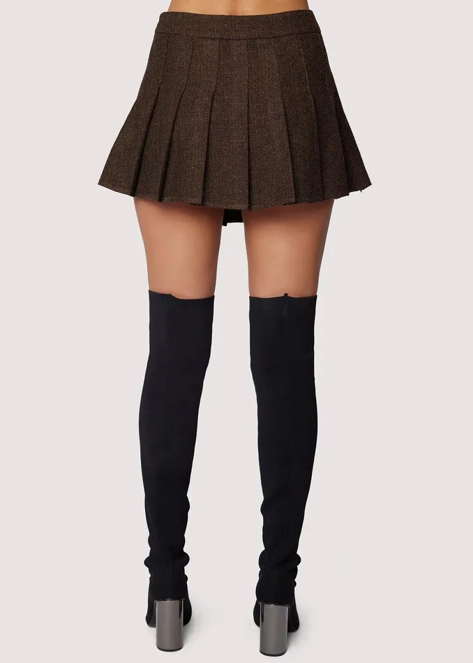 Delfina Mini Skirt Brownmulti Women Lost Wander Skirts