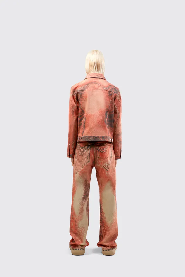 Denim Men Camper Denim Jeans Burnt Orange Denim Jeans
