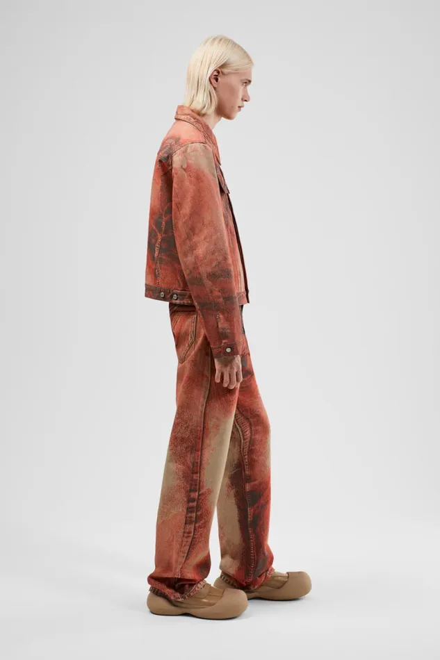 Denim Men Camper Denim Jeans Burnt Orange Denim Jeans