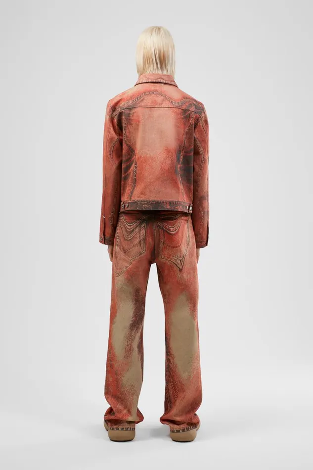 Denim Men Camper Denim Jeans Burnt Orange Denim Jeans