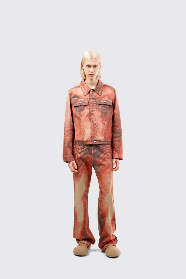 Denim Men Camper Denim Jeans Burnt Orange Denim Jeans