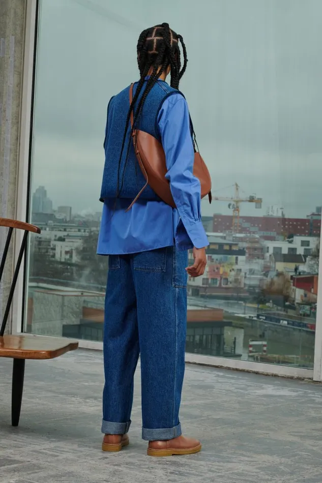 Denim Women Soeur SIMON WAISTCOAT Washed Blue Denim