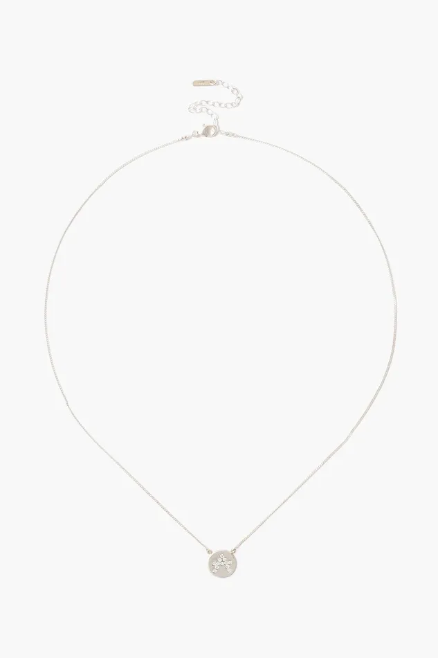 Diamond Initial Coin Necklace Silver Women Chan Luu Necklaces