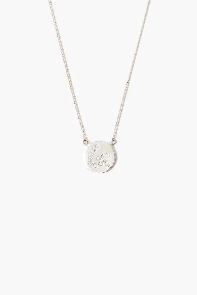 Diamond Initial Coin Necklace Silver Women Chan Luu Necklaces