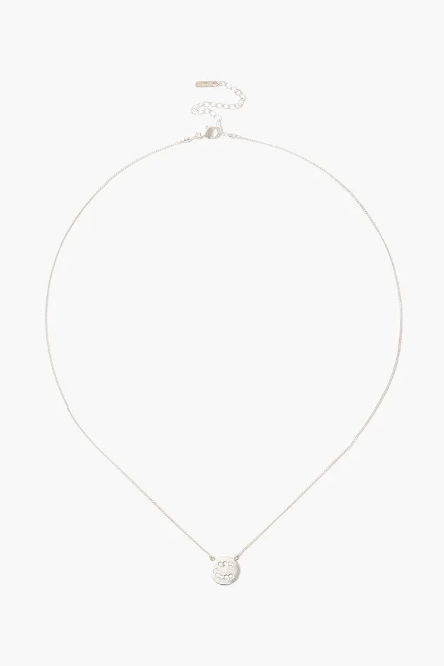 Diamond Initial Coin Necklace Silver Women Chan Luu Necklaces
