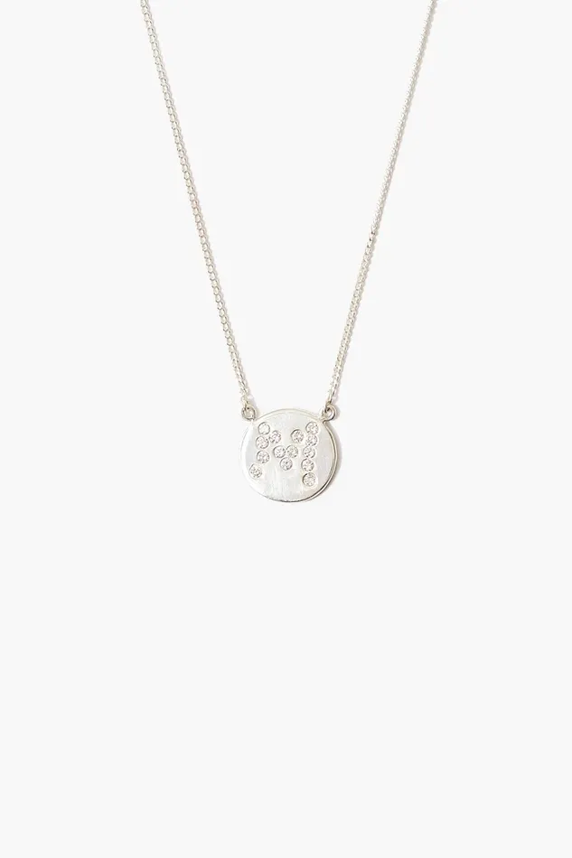 Diamond Initial Coin Necklace Silver Women Chan Luu Necklaces