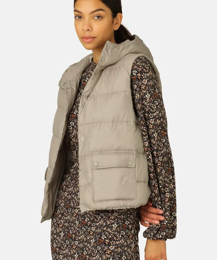 Down Vest 8211 Cobblestone Outerwear Ilse Jacobsen All Jackets And Coats