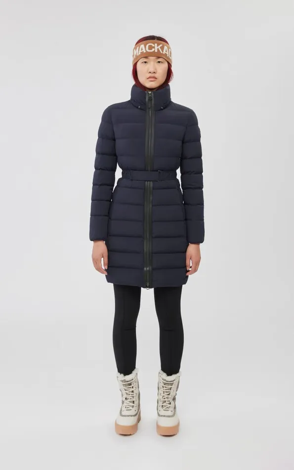 Downs and Jackets Women Mackage ASHLEY Stretch Light Down With Removable Hood Cream