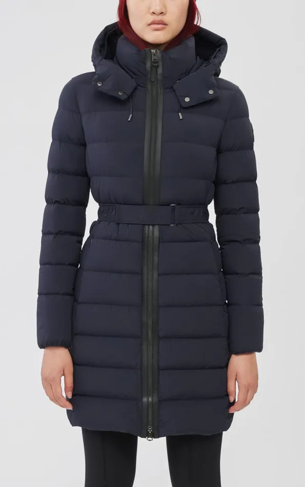 Downs and Jackets Women Mackage ASHLEY Stretch Light Down With Removable Hood Cream