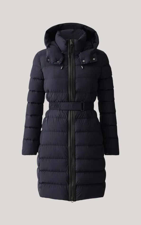 Downs and Jackets Women Mackage ASHLEY Stretch Light Down With Removable Hood Cream