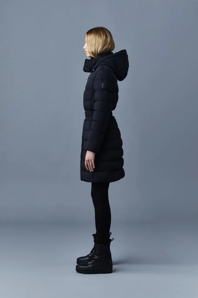 Downs and Jackets Women Mackage ASHLEY Stretch Light Down With Removable Hood Cream