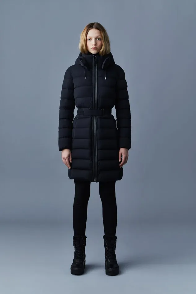 Downs and Jackets Women Mackage ASHLEY Stretch Light Down With Removable Hood Cream