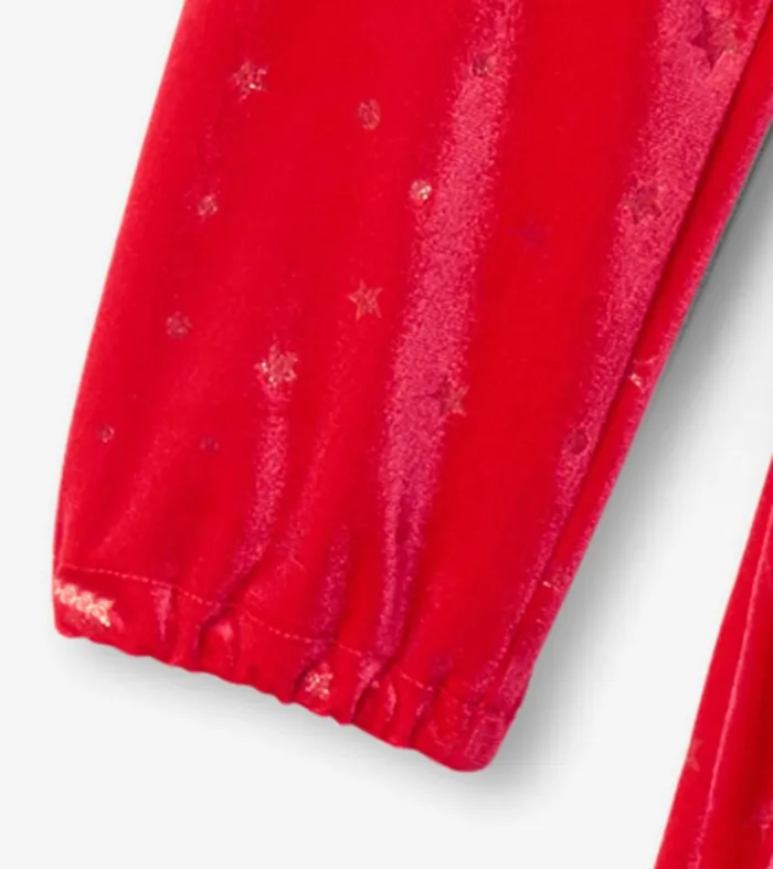 Dresses Girls Hatley Girls Holiday Stars Crushed Velour Dress