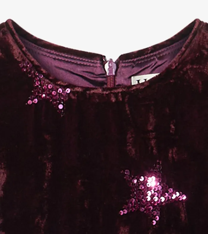 Dresses Girls Hatley Girls Sequin Stars Velvet Dress