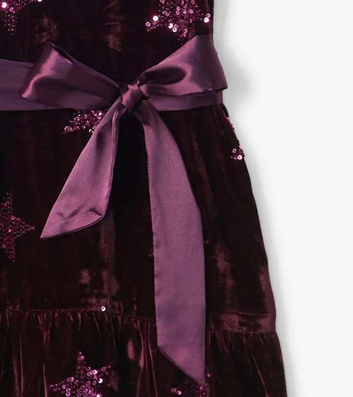 Dresses Girls Hatley Girls Sequin Stars Velvet Dress