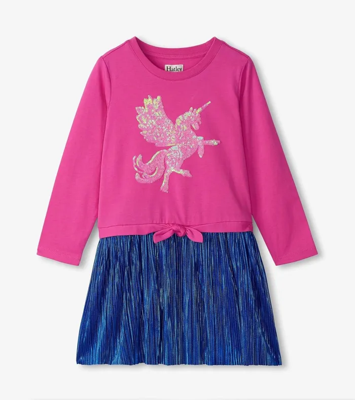 Dresses Girls Hatley Girls Sequin Unicorn Skirt Dress
