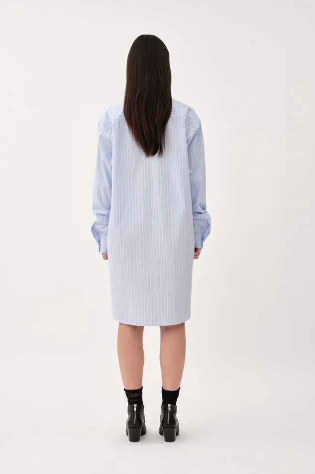 Dresses Rylie Shirt Dress Blue Tripe 8211 Wonhundred Women