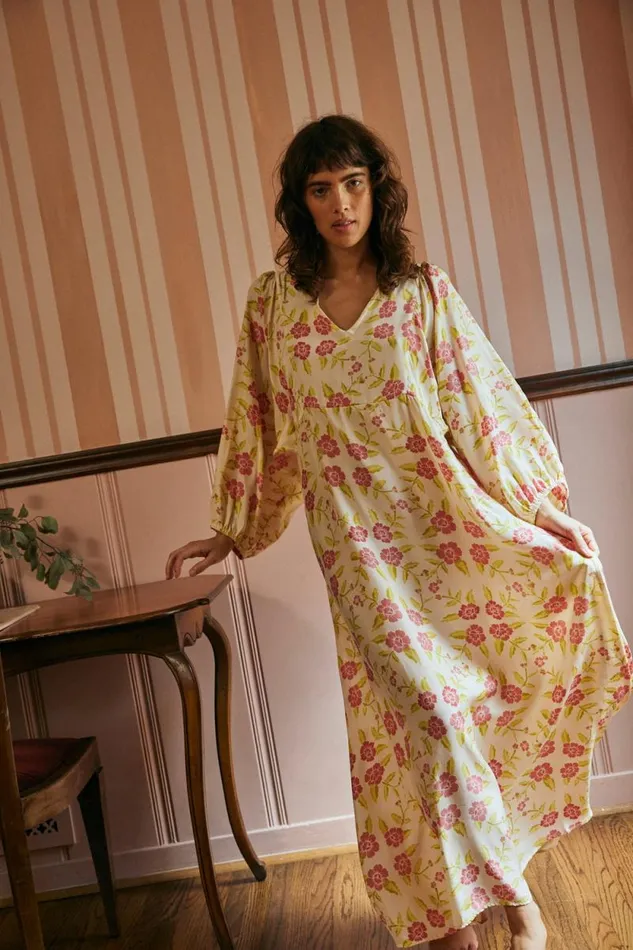 Dresses Shop Natalie Martin ALICE DRESS Prairie Dusty Crimson