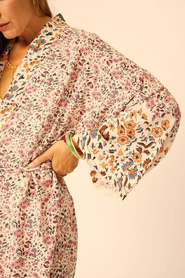 Dresses Shop Natalie Martin DIANE LONG ROBE Petite Fleur Rose