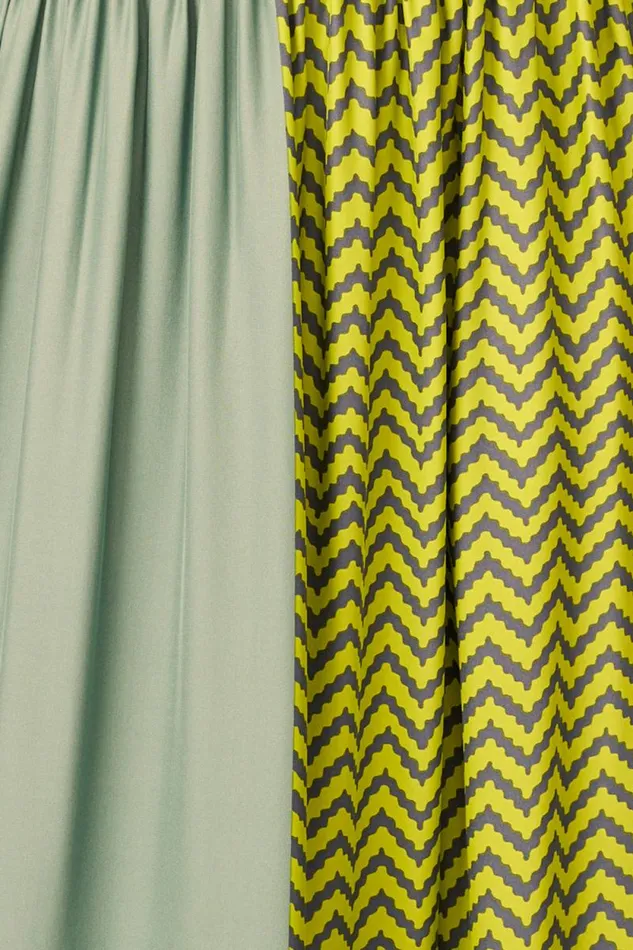 Dresses Shop Natalie Martin FIORE MAXI Block Zigzag Lime