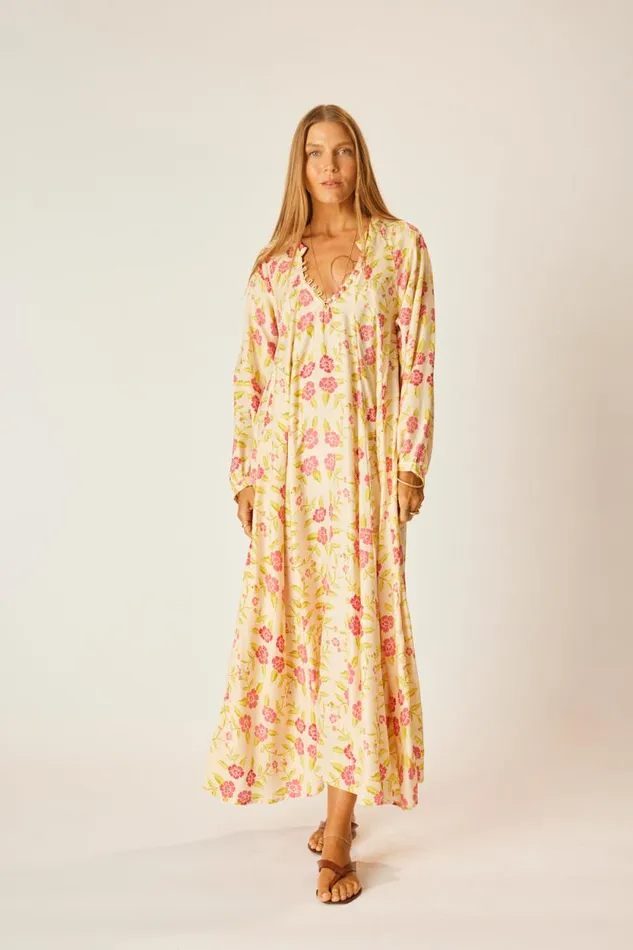 Dresses Shop Natalie Martin FIORE MAXI Prairie Dusty Crimson