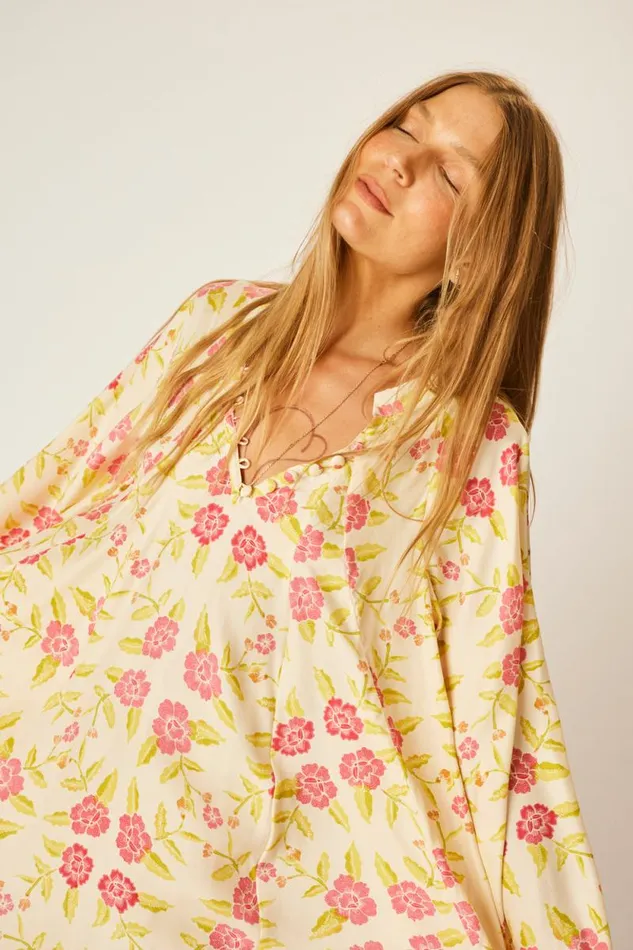 Dresses Shop Natalie Martin FIORE MAXI Prairie Dusty Crimson
