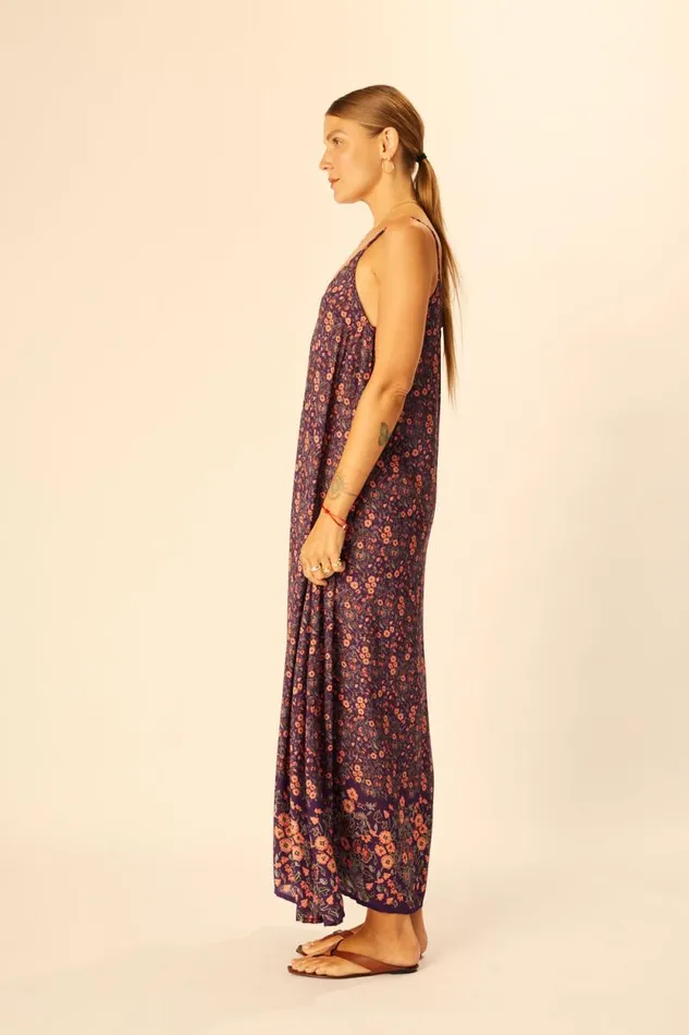 Dresses Shop Natalie Martin HEATHER MAXI Petite Fleur Aubergine