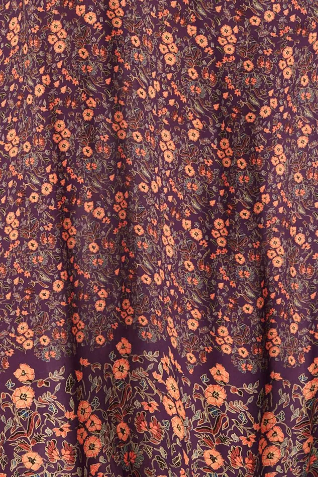 Dresses Shop Natalie Martin HEATHER MAXI Petite Fleur Aubergine