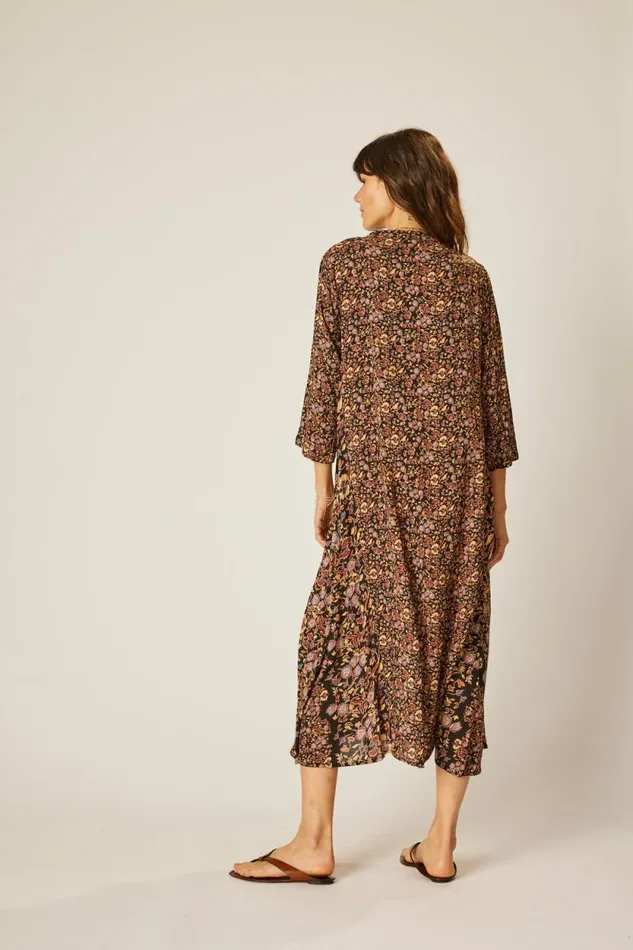 Dresses Shop Natalie Martin ISOBEL DRESS Petite Fleur Noire