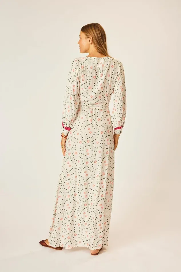 Dresses Shop Natalie Martin KATE LONG SLEEVE MAXI Pinwheel Cotton