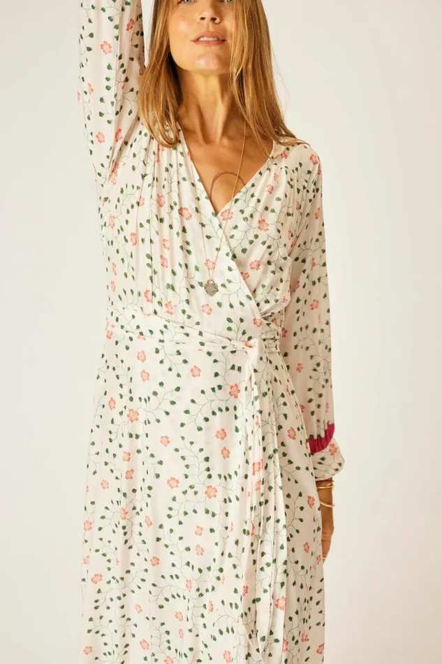 Dresses Shop Natalie Martin KATE LONG SLEEVE MAXI Pinwheel Cotton