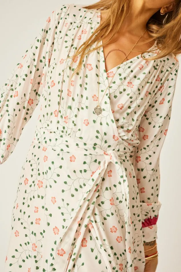 Dresses Shop Natalie Martin KATE LONG SLEEVE MAXI Pinwheel Cotton