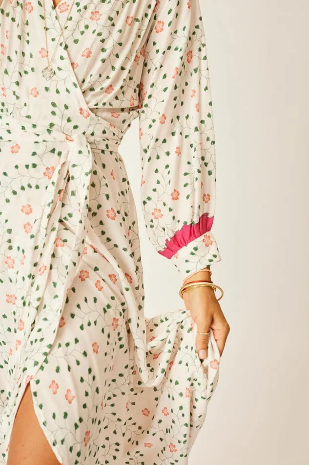 Dresses Shop Natalie Martin KATE LONG SLEEVE MAXI Pinwheel Cotton