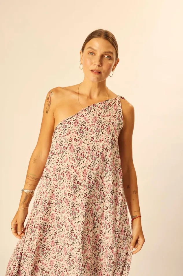 Dresses Shop Natalie Martin LOLA DRESS Petite Fleur Rose