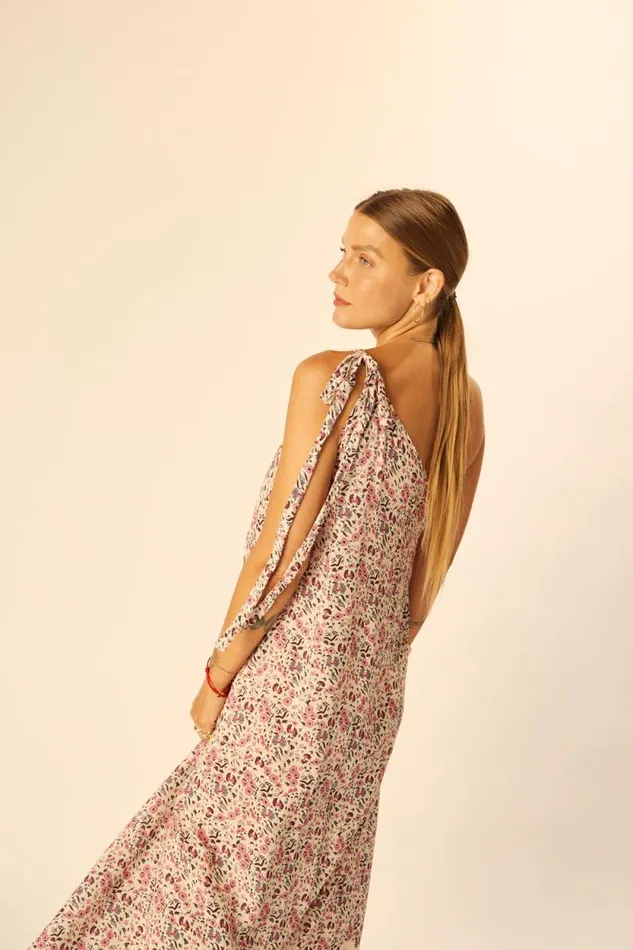 Dresses Shop Natalie Martin LOLA DRESS Petite Fleur Rose