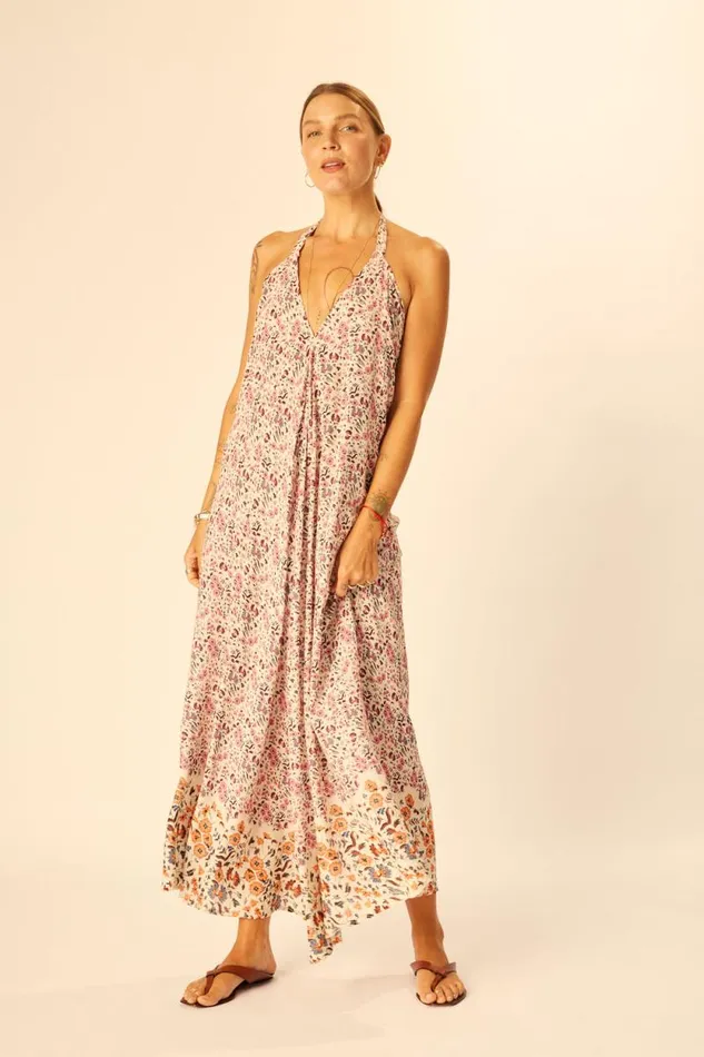 Dresses Shop Natalie Martin LOLA DRESS Petite Fleur Rose