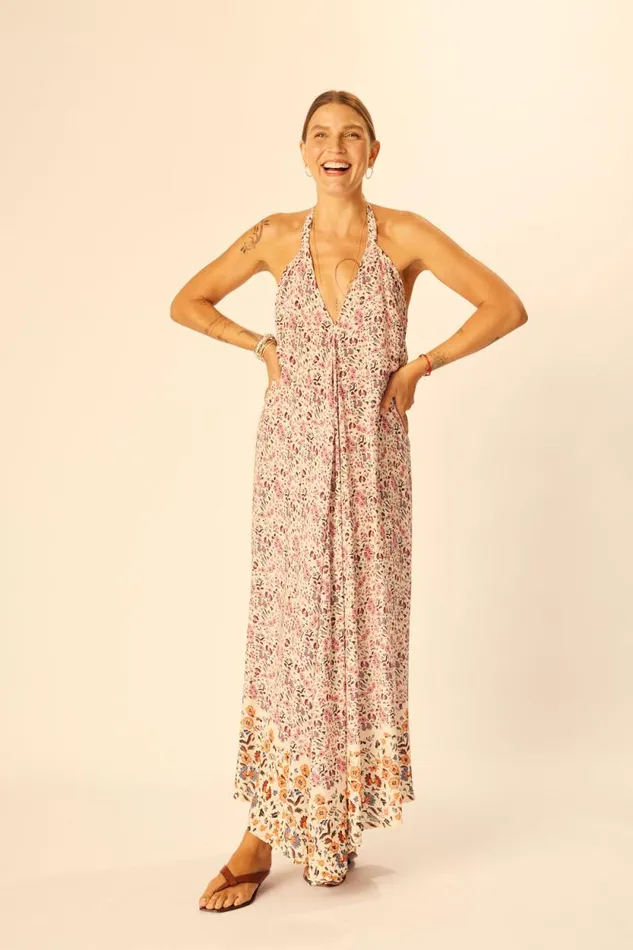 Dresses Shop Natalie Martin LOLA DRESS Petite Fleur Rose