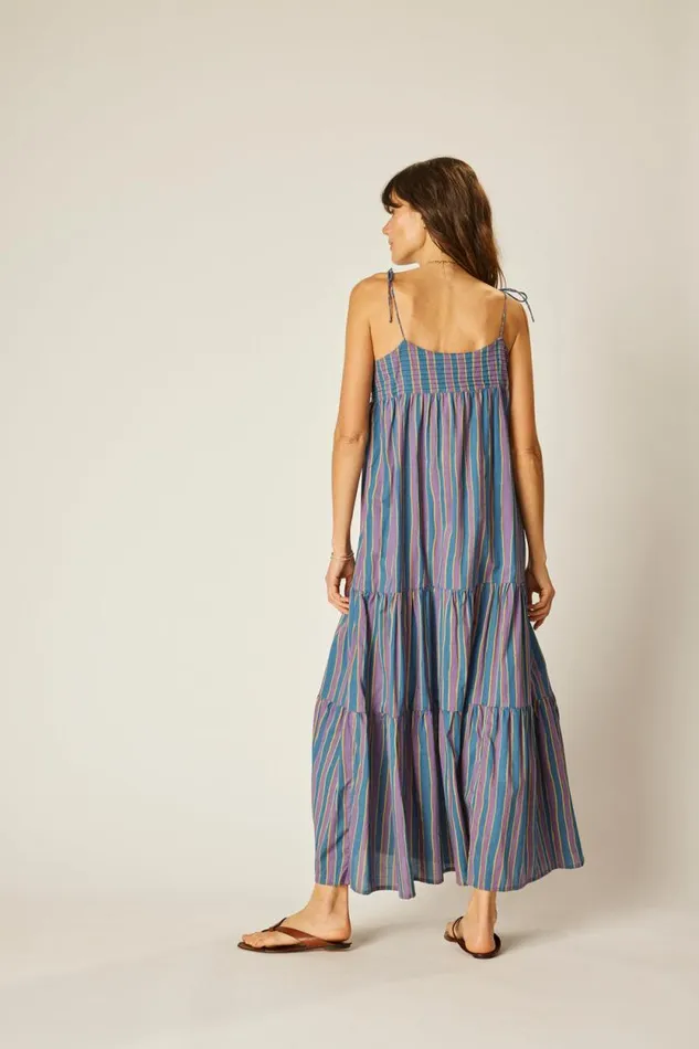 Dresses Shop Natalie Martin MELANIE DRESS Batik Stripe Lavender