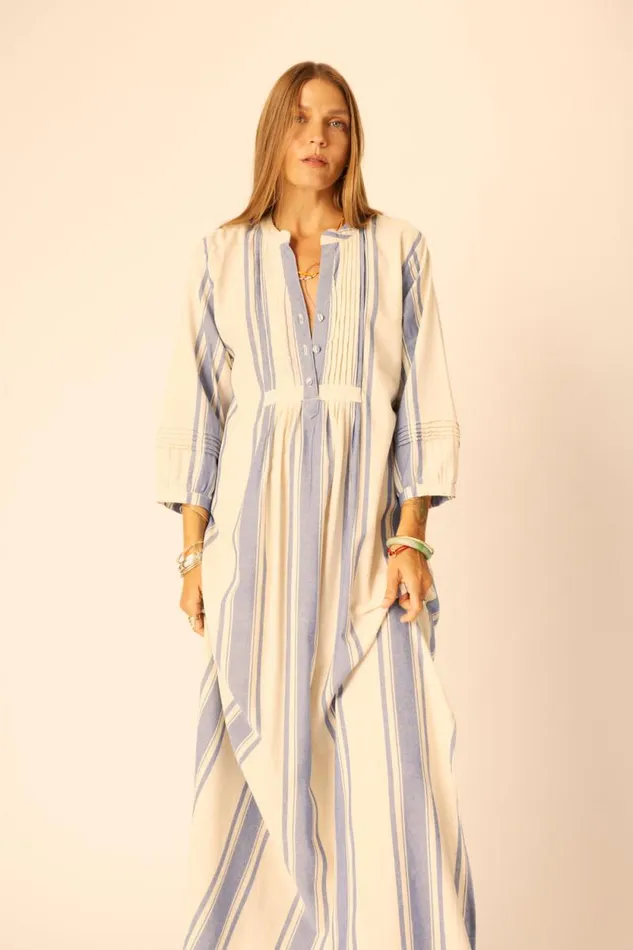 Dresses Shop Natalie Martin SAMMIE MAXI French Stripe Blue