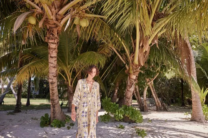 Dresses Shop Natalie Martin SAMMIE MAXI Prairie Indigo