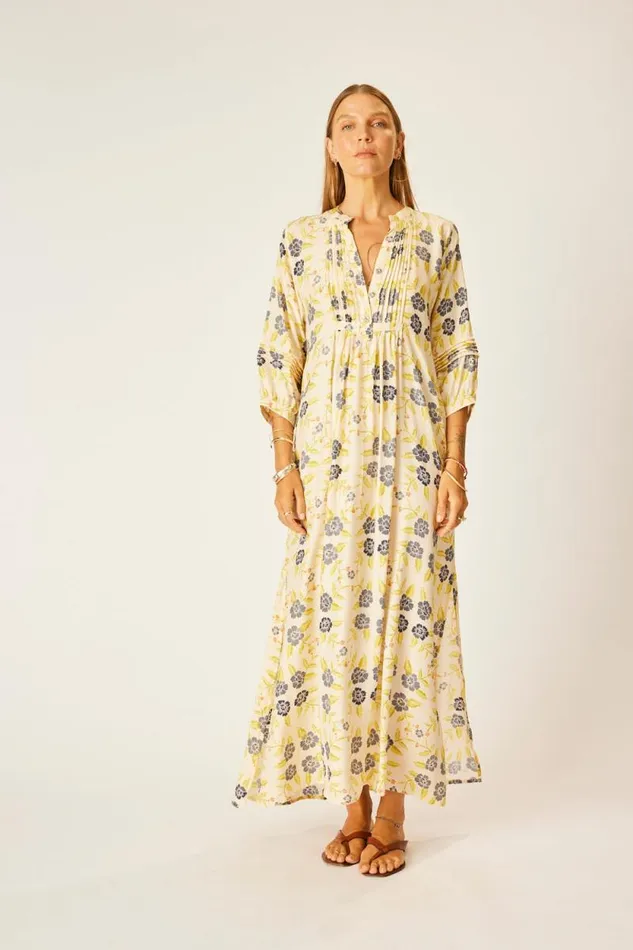 Dresses Shop Natalie Martin SAMMIE MAXI Prairie Indigo