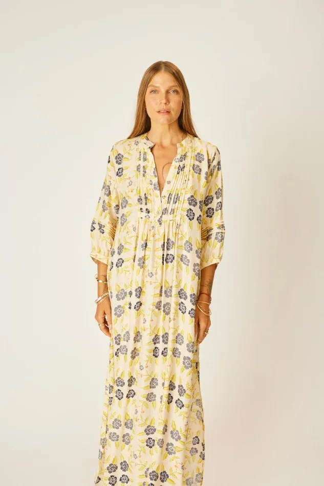 Dresses Shop Natalie Martin SAMMIE MAXI Prairie Indigo