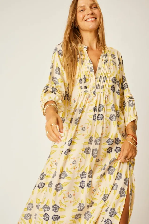 Dresses Shop Natalie Martin SAMMIE MAXI Prairie Indigo