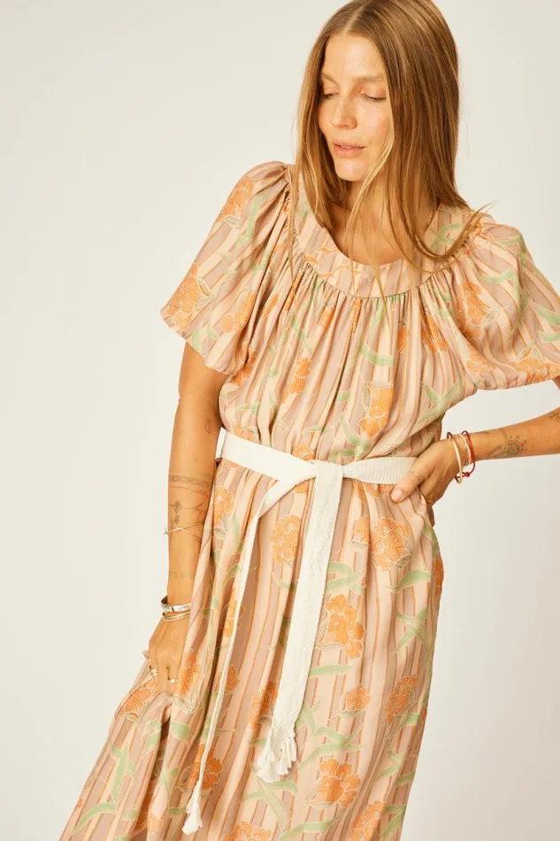 Dresses Shop Natalie Martin SIENNA DRESS Chamomile Apricot